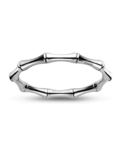 gucci bamboo bracelet white gold